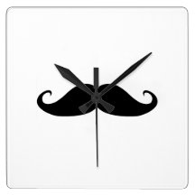 Tiempo de Stache Relojes De Pared
