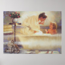 Tiempo del baño de los bebés poster