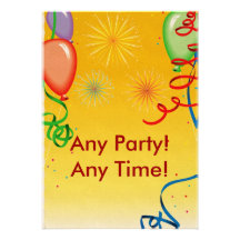 ¡Tiempo del fiesta! Invitaciones Personalizada