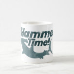 Tiempo del martillo taza de café