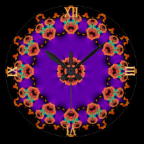 Tiempo del trance: Reloj de pared psicodélico anar reloj de pared