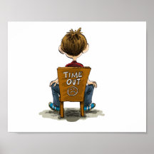 ¡Tiempo hacia fuera! Posters