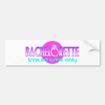 Tiempo limitado de Bachelorette solamente Pegatina De Parachoque