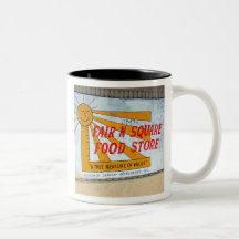 TIENDA DE ALIMENTACIÓN CUADRADA JUSTA de N - taza