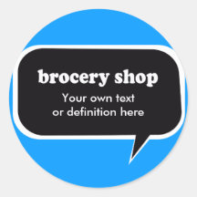 TIENDA DE BROCERY ETIQUETAS  