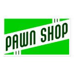 tienda de empeño retra tarjeta de visita