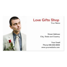 tienda de regalos del amor plantillas de tarjetas de visita