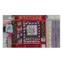 TIENDA DE VINO DE PARÍS TARJETAS DE VISITA