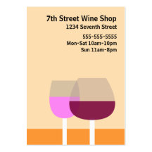 Tienda de vino plantillas de tarjetas de visita
