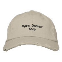 Tienda del dinosaurio de Ryans Gorra Bordada