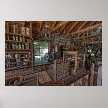 TIENDA GENERAL DEL OESTE VIEJA de los 1860's - MON Posters