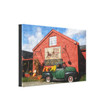 Tienda rural envuelta de Vermont de la lona Impresión De Lienzo