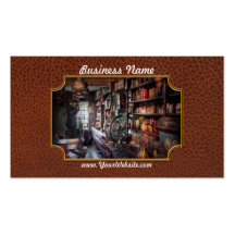 - Tienda - tendero de la esquina americana Plantilla De Tarjeta De Negocio