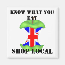 "tienda UNION JACK local, bandera británica de la  Imán Para Frigorifico