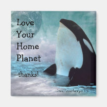 Tierra/amor de la orca su imán casero del planeta