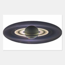 TIERRA DE CASSINI RECTANGULAR PEGATINA