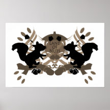 Tierra de la ardilla Nuts Posters