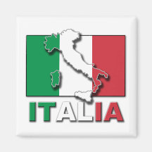 Tierra de la bandera de Italia Iman