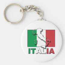 Tierra de la bandera de Italia Llavero Personalizado