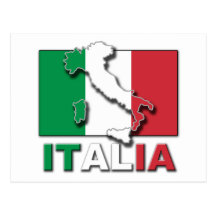 Tierra de la bandera de Italia Postales