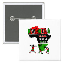 Tierra de la gente de la sangre de Kwanzaa Pins