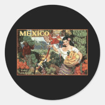 tierra de México del esplendor tropical Pegatinas