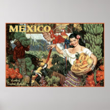 tierra de México del esplendor tropical Poster