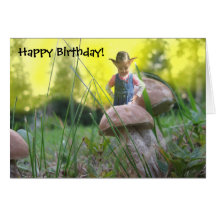 ¡Tierra de Shroom - feliz cumpleaños! Tarjetón