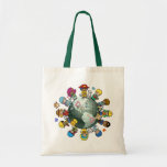 Tierra del planeta del amor: Una para la paz Bolsas Lienzo