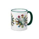 Tierra del planeta del amor: Una para la paz Tazas