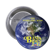 Tierra del planeta para el pinbac político de OBAM