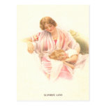 Tierra del sueño del vintage postal