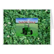 Tierra del tractor tarjeta