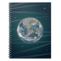 Tierra en espacio cuadernos