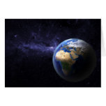Tierra en espacio tarjetón