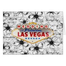 Tierra, invitación de boda de Las Vegas de la sol Felicitacion