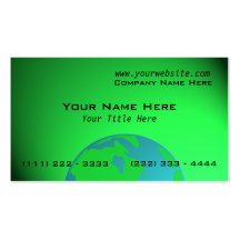 Tierra Plantilla De Tarjeta Personal