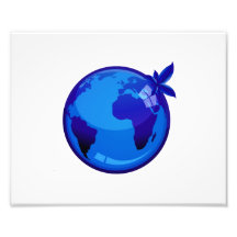 tierra reflexiva design.png del globo azul impresiones fotograficas