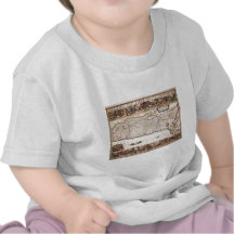 Tierra Santa, Israel de Mapa Antigo DA Camisetas