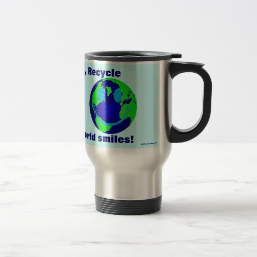 Tierra sonriente tazas