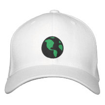 Tierra verde que va amistosa gorra bordada