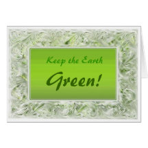 Tierra verde tarjeta