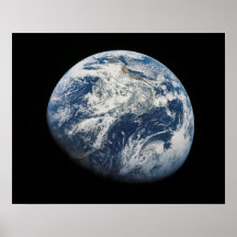 Tierra vista de Apolo 8 Poster