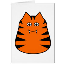 Tigr - tarjeta de felicitaciones linda del tigre