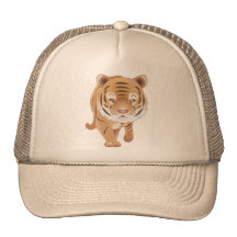 Tigre apacible gorras de camionero
