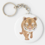 Tigre apacible llaveros personalizados