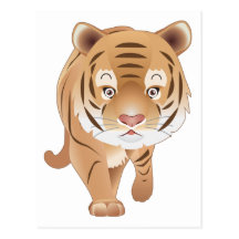 Tigre apacible postal
