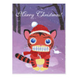 Tigre congelado tarjeta postal