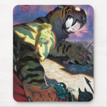 Tigre crepuscular para el mousepad tapetes de raton