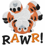 ¡Tigre de bebé al revés lindo RAWR! Chaquetas Bordadas